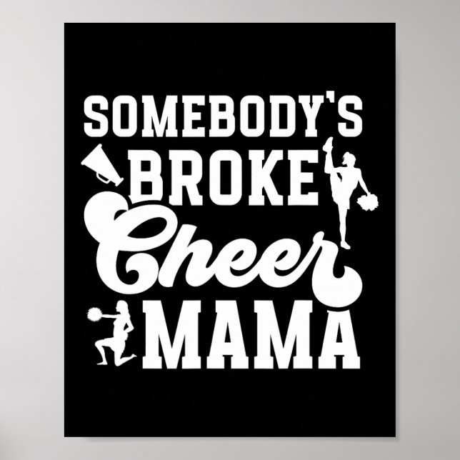 Poster Mamãe Cheer Desempregada Cheer Mãe De Uma Mãe Líde (Frente)