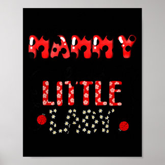 Poster Mamãe da Menina aniversariante Ladybug