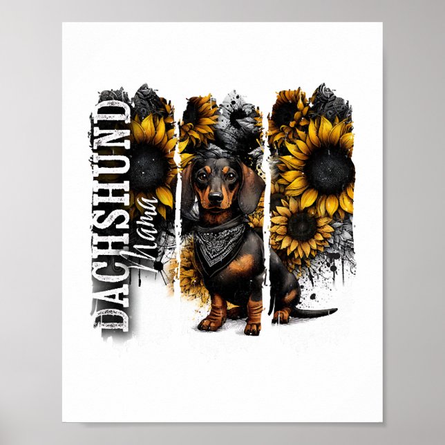 Poster Mamãe Dachshund  (Frente)