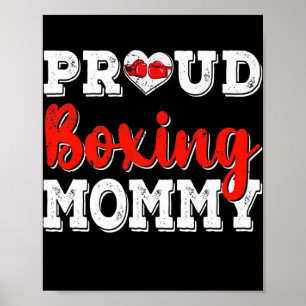 Poster Mamãe de Boxas Orgulhosas e Distintas Dia de as m