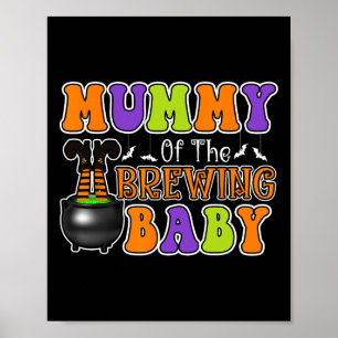 Poster Mamãe de Criação de Figurino de Bebê Dia das Bruxa