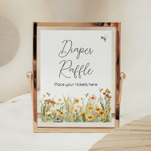 Poster Mamãe de flor selvagem à Fralda de abelhas Raffle