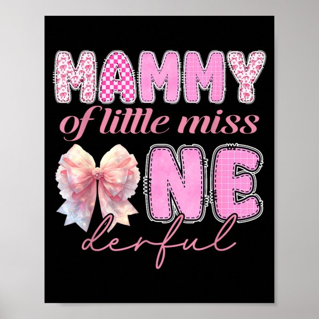 Poster Mamãe de little miss onederful coquette 1st (Frente)