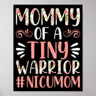 Poster Mamãe de um guerreirinho - mãe de nicu feliz dia d