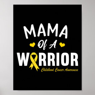 Poster Mamãe De Uma Consciência Do Cancer De Herói Do Gue