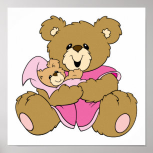Póster Mamãe e Bebê