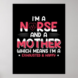 Poster Mamãe É Enfermeira E Mãe