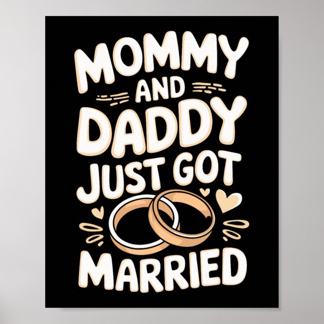 Poster Mamãe e Papai Acabaram de Se Casar  (Frente)