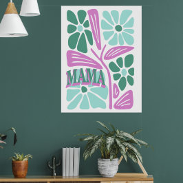 Poster Mamãe Floral Caprichosa