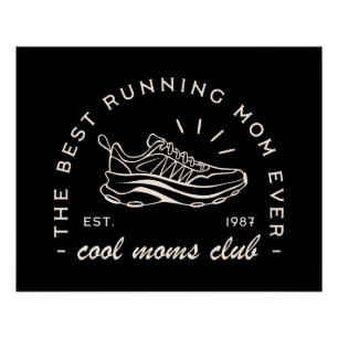 Póster Mamãe fugiu do clube de maratonista, estética atlé