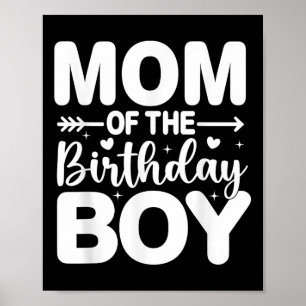 Poster Mamãe Mãe Da Família De Crianças De Aniversário A
