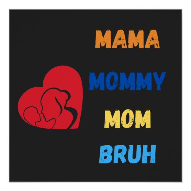 Póster Mamãe mamãe manh (Frente)