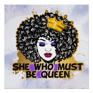 Póster Mamãe Negra Melanina Sista Americana