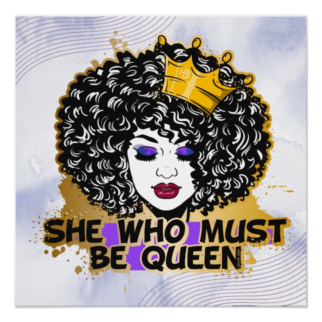 Póster Mamãe Negra Melanina Sista Americana (Frente)