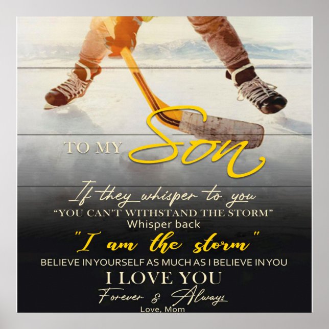 Poster Mamãe Para o meu filho dotado, Filho Aniversário d (Frente)