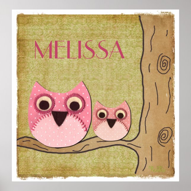 Poster Mamãe Personalizada e Cabras de Bebês Sala de Meni (Frente)