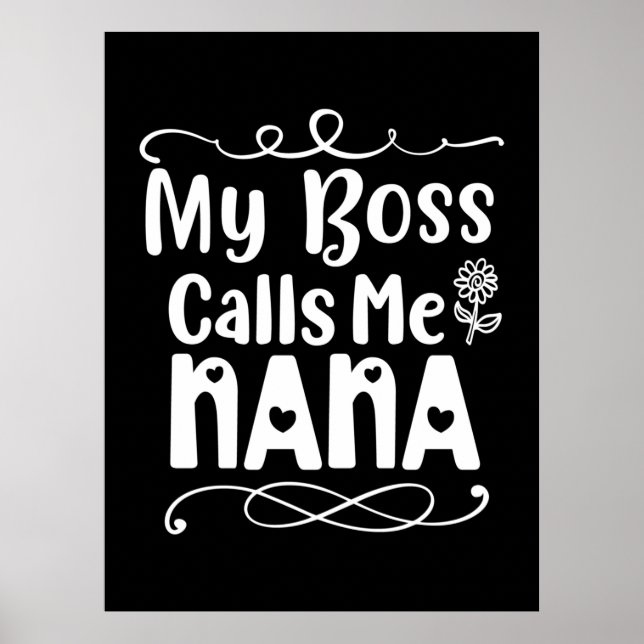 Poster Mamãe Presente Meu Chefe Me Chama Nana (Frente)