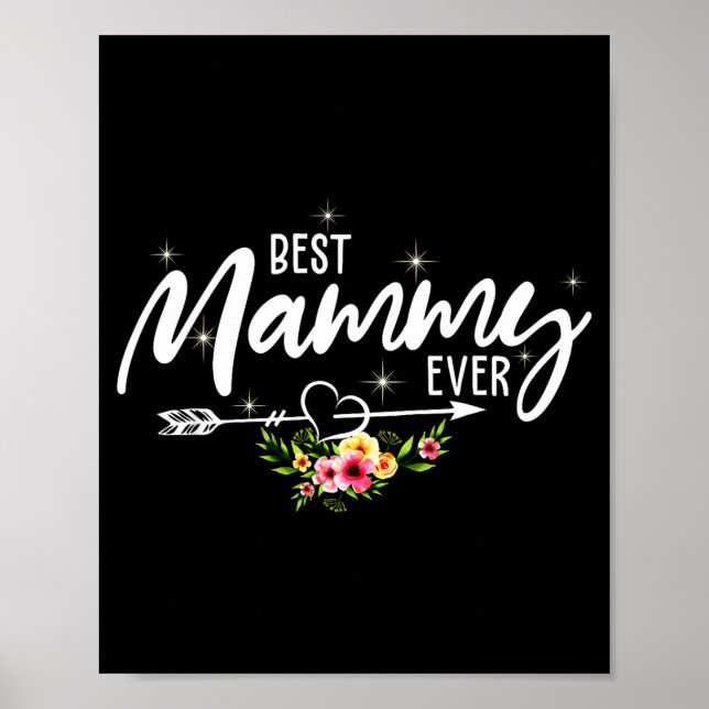 Poster Mamãe sempre flores lindas aniversário mãe dia das (Frente)