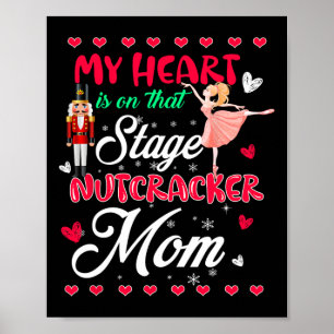 Poster Mamãe Shirt Love Dance Mãe Natal