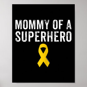 Poster Mamães De Sensibilização Para A Infância De Cancer