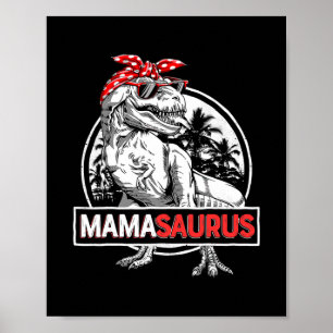 Poster Mamasaurus T rex Dinosaur Funny Mama Saurus