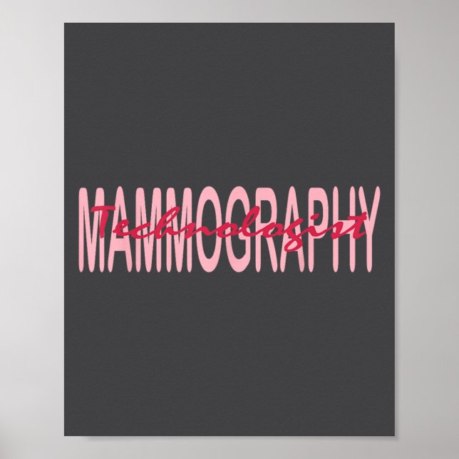 Poster Mammography Techs Technologist Mammo Technologist  (Frente)