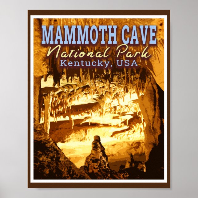 POSTER MAMMOTH CAVE NATIONAL PARK - KENTUCKY EUA (Frente)