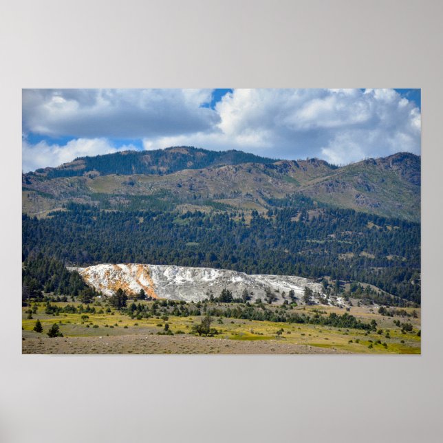 Poster Mammoth Hot Springs, Yellowstone, Wyoming (Frente)