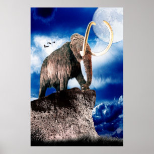 Póster Mammoth lanoso poderoso
