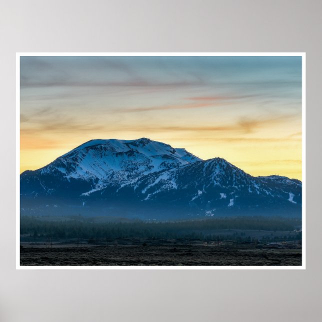 Poster Mammoth Mountain Sunset – Eastern Sierra Landscape (Frente)