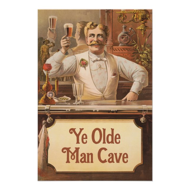 Póster Man Cave - Personalize-o (Frente)