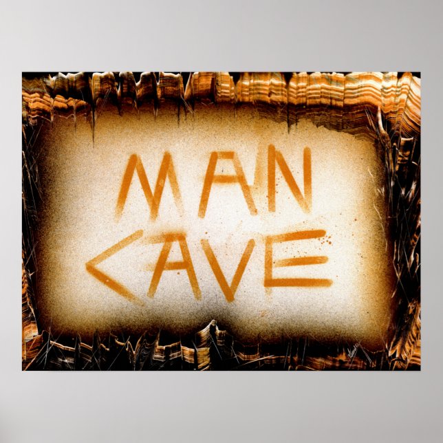 Poster Man Cave Slate (Frente)