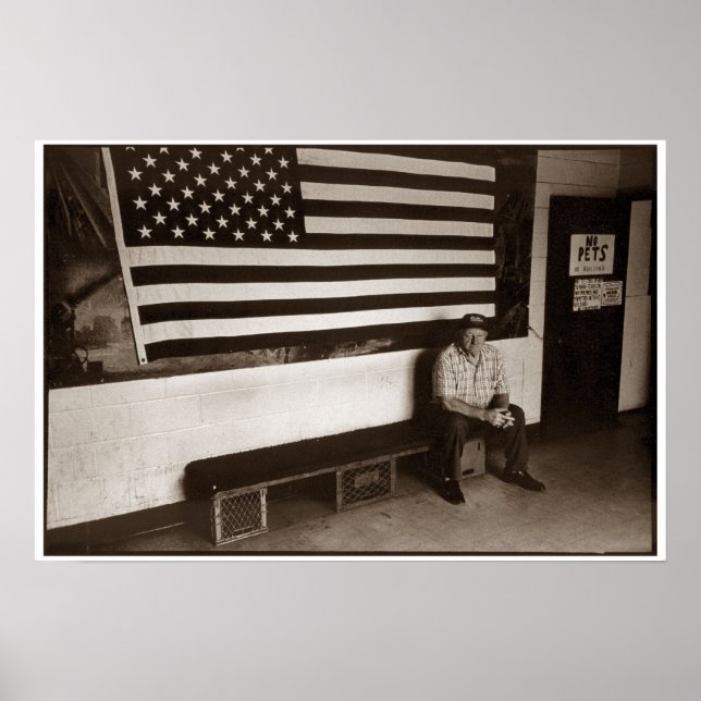 Póster Man Flag (Frente)