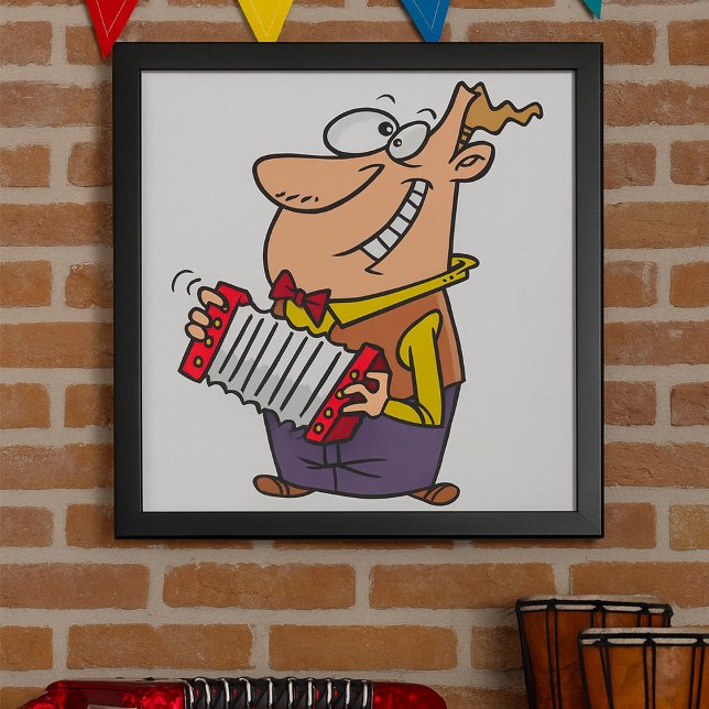 Poster Man Playing The Accordion (Criador carregado)