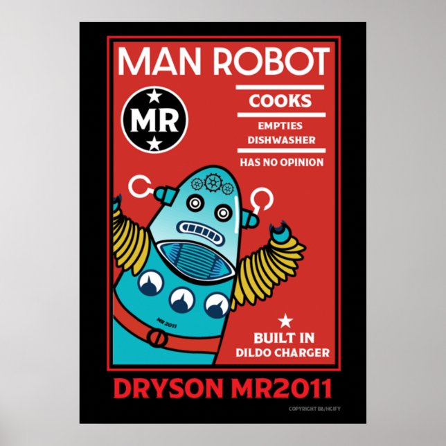 Poster Man Robot O Homem Perfeito (Frente)