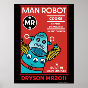 Poster Man Robot O Homem Perfeito