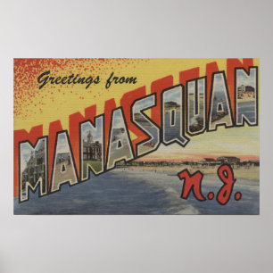 Poster Manasquan, New-jersey - grandes cenas da letra