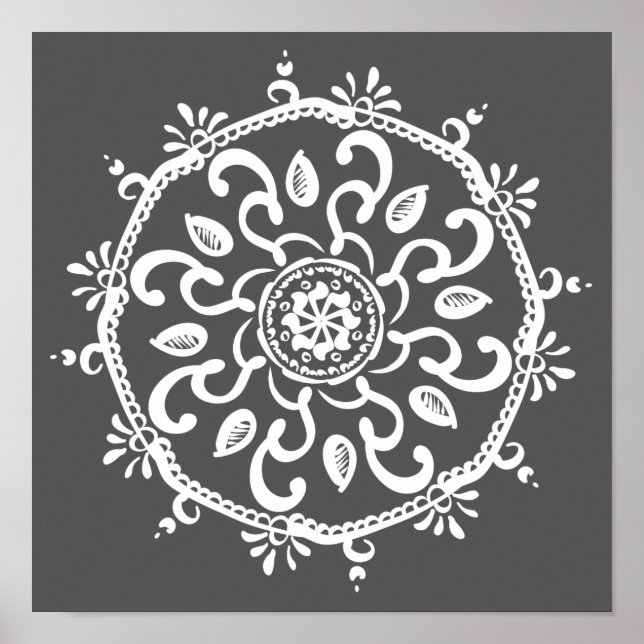 Poster Manatee Mandala (Frente)