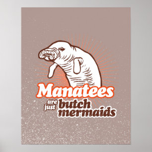Póster MANATÉS SÃO APENAS MERMAIDS DE COMBUSTÍVEL -.png