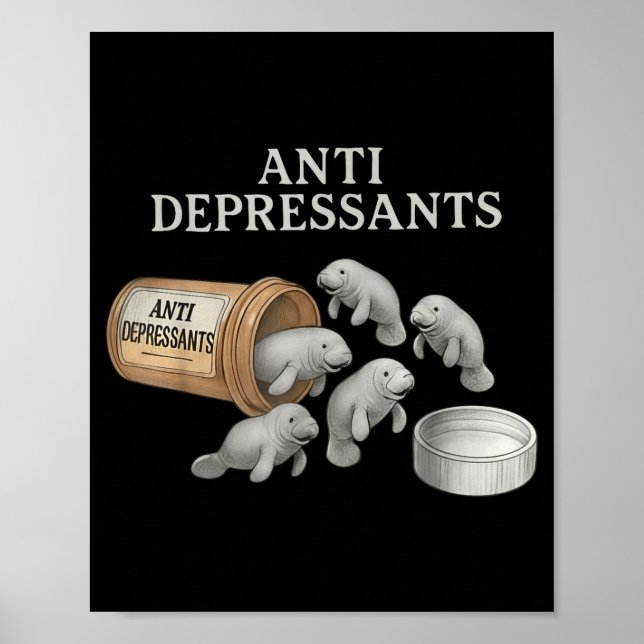Poster Manatins Antidepressivos  (Frente)