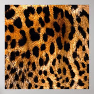 Poster Manchas-leopardo Black Brown Wild Animal Fine Art