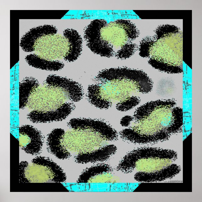 Poster Manchas-leopardo-da-neve (Frente)