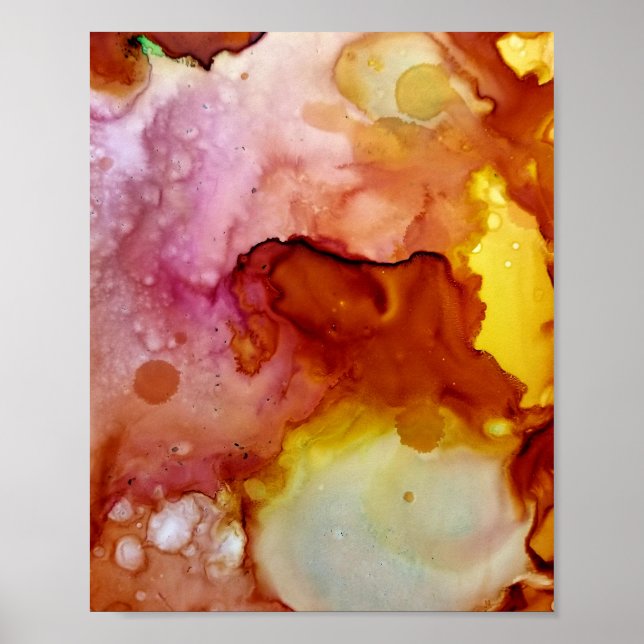 Poster Manchas Solares Laranja (Frente)