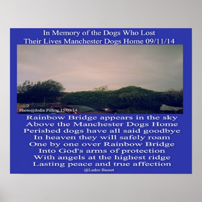 Poster Manchester Rainbow Poem (Frente)