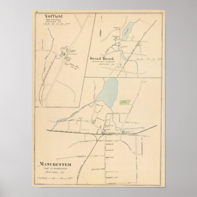 Póster Manchester, Suffield, Brook Amplo (Frente)