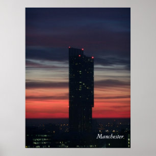 Póster Manchester Sunset