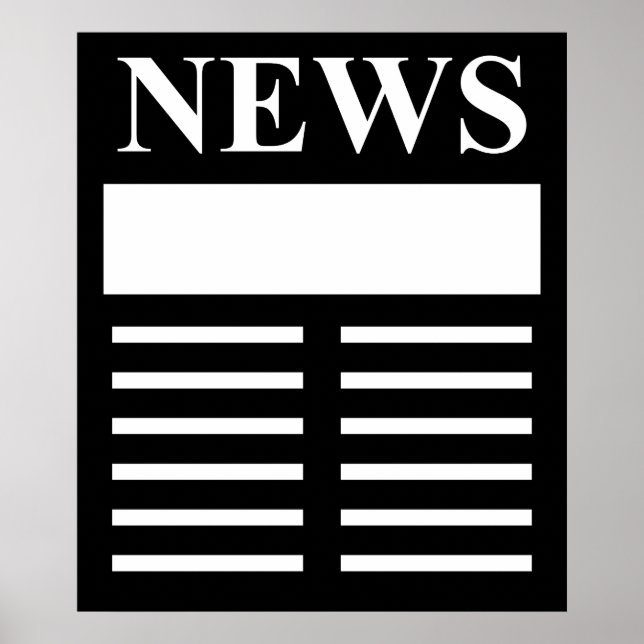 Póster Manchetes de notícias (Frente)