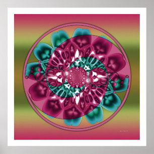 Poster Mandala 1 do círculo da colheita