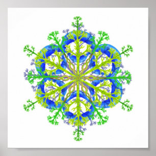 Póster Mandala 2 da natureza