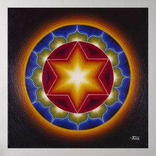 Póster Mandala adiantada #2